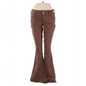 Hollister Highwasted Brown Jeans extra wide bootleg